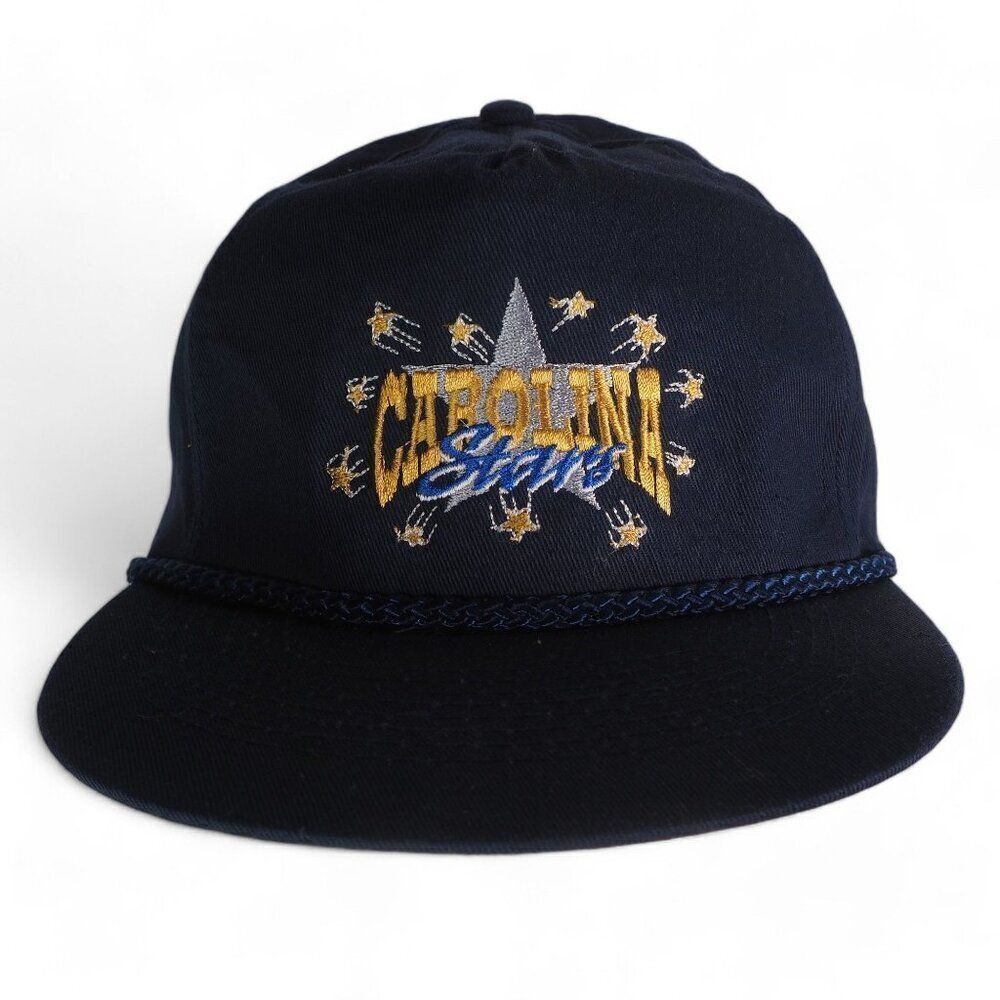 Carolina Stars Vintage 90s‎ Snapback Hat Navy Most Size Fits Most OS